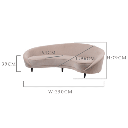 curved sofa