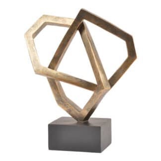 Antique Bronze Cubist Sculpture