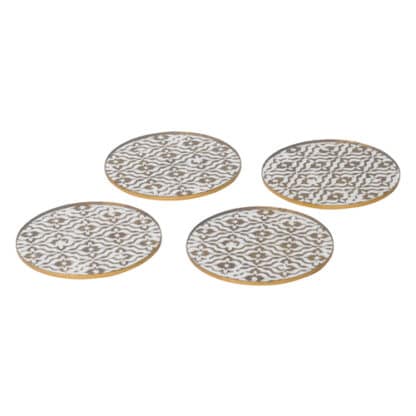 Antique Gold Diamond Coasters