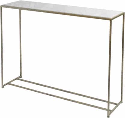Marble & Gold Framed Console Table