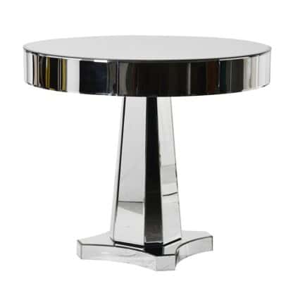 round mirror table