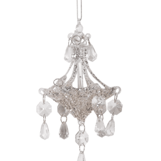 glittery chandelier tree decoration