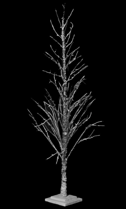 Stylish Brown and White Snow Tree