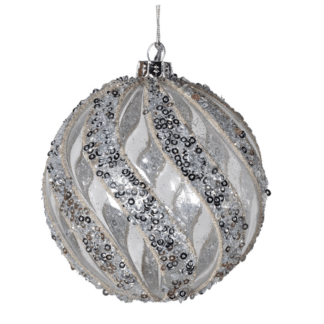 Glittery Twist Sequin Bauble