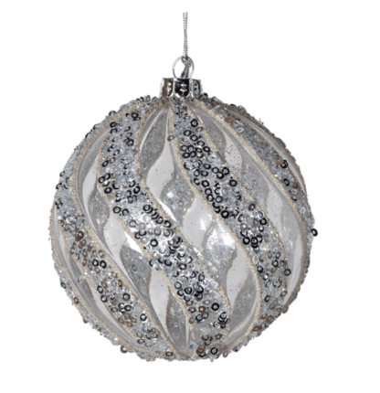 Glittery Twist Sequin Bauble