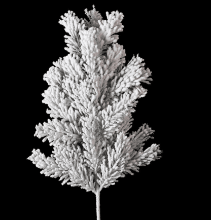 Flocked Pine Spray With Snow