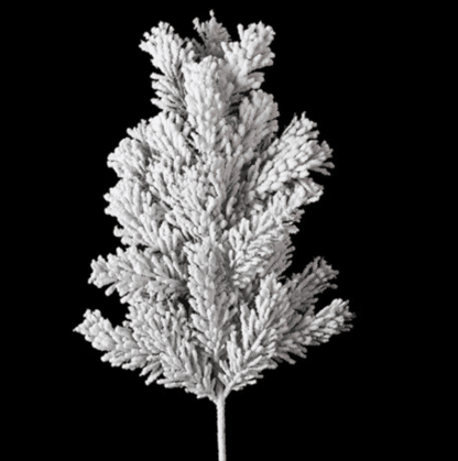 Flocked Pine Spray With Snow