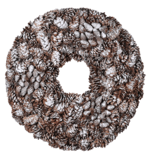 Frosted Pinecone Wreath