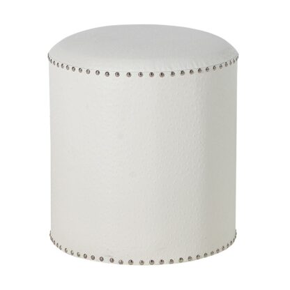 round white studded stool
