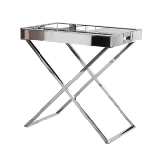 Mirrored Tray Table