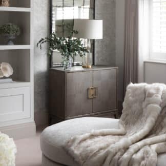 White Faux Fur Throw