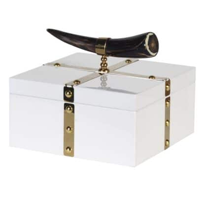 white gold box