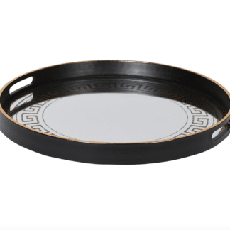 Decorative Black Mirror Tray