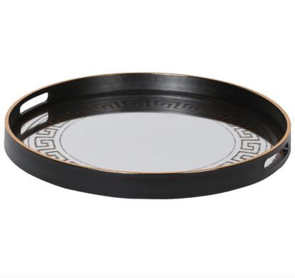 Decorative Black Mirror Tray