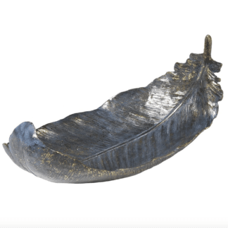 golden feather dish decoration