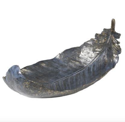 golden feather dish decoration