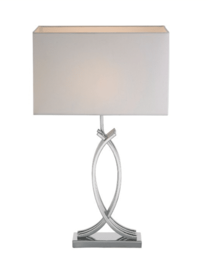 Decorative Lamp with a White Shade