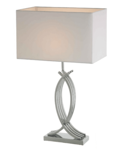 Decorative Lamp with a White Shade