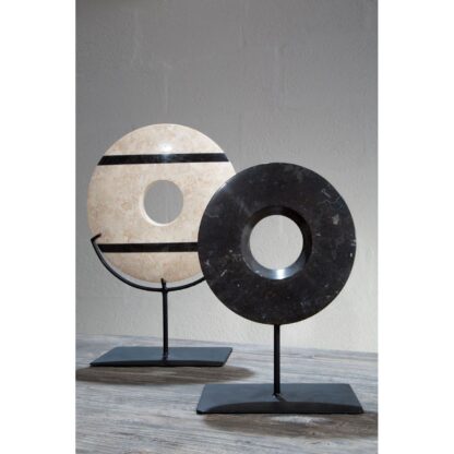 Decorative Marble Disc Sculpture