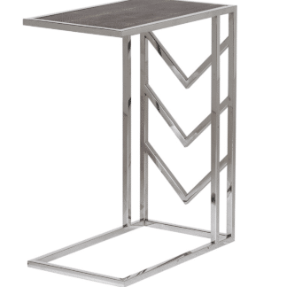 Shagreen silver framed side table