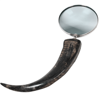 Horn handle magnifying glass