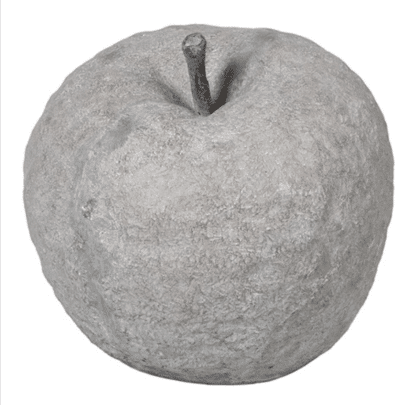 Large Cement Decorative Apple