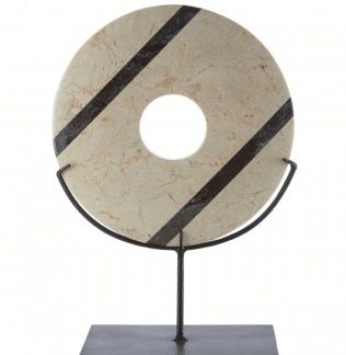 Decorative Marble Disc Sculpture