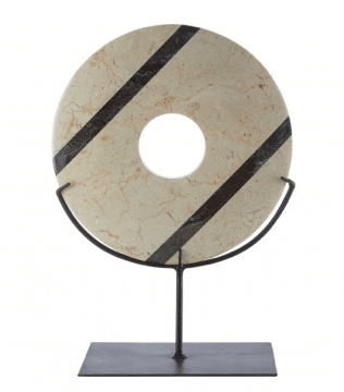 Decorative Marble Disc Sculpture