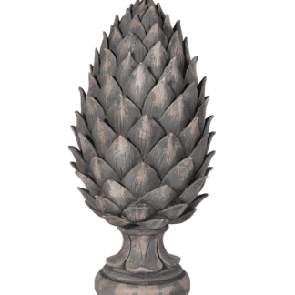 Taupe grey pinecone ornament