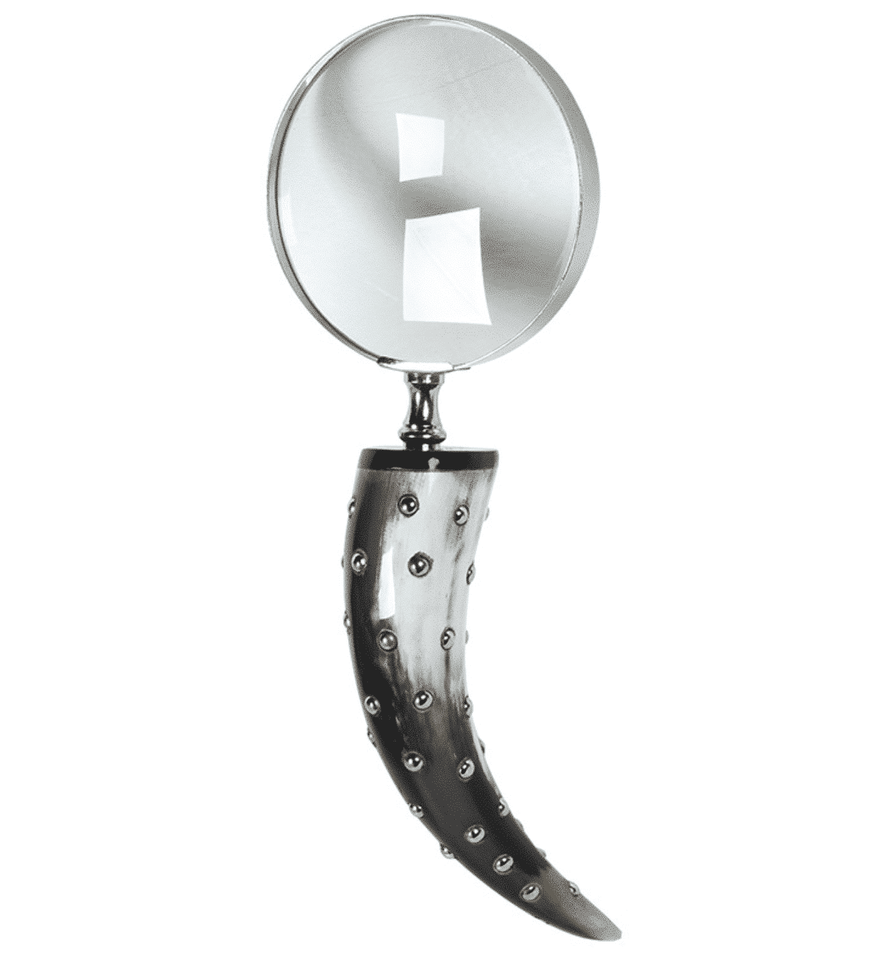 Studded Horn Magnifying Glass