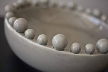 Ceramic Bowl With Spheres on rim