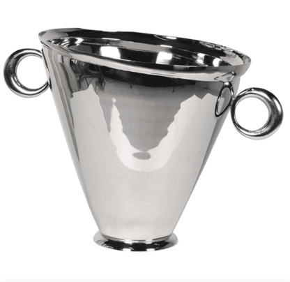 Silver mirrored handled wine cooler