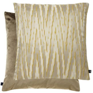 Gold ZigZag Textured Cushion