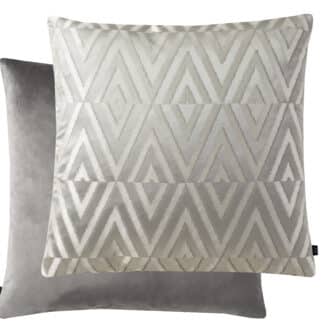 Light Grey, triangle pattern pillow