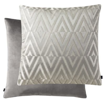 Light Grey, triangle pattern pillow