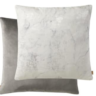 White marble effect cushion