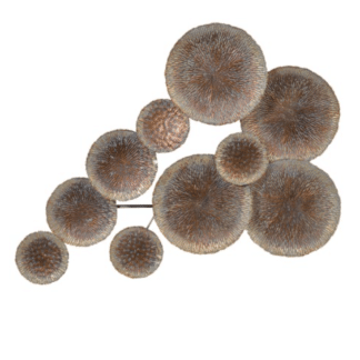 Circular Bronze Wall Decoration