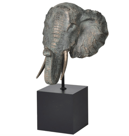Bronze Antique Elephant Head