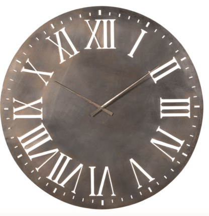 Large Rustic Roman Clock