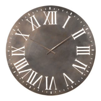 Large Rustic Roman Clock