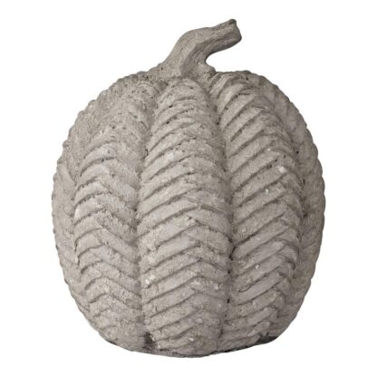 Grey Rustic Textured Pumpkin