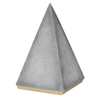 Faux shagreen pyramid