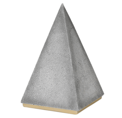 Faux shagreen pyramid