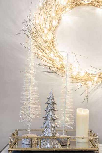 Lit Brush Christmas Tree
