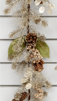 Champagne Honesty Cone Garland