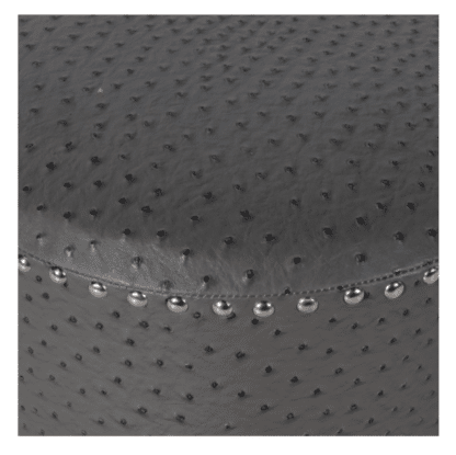 Dark Grey Round Studded Stool