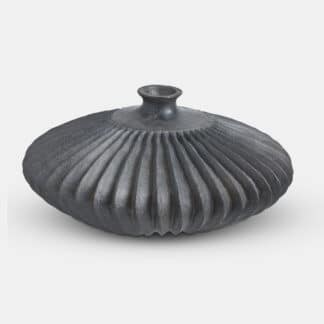Black Round Ribbed bowl