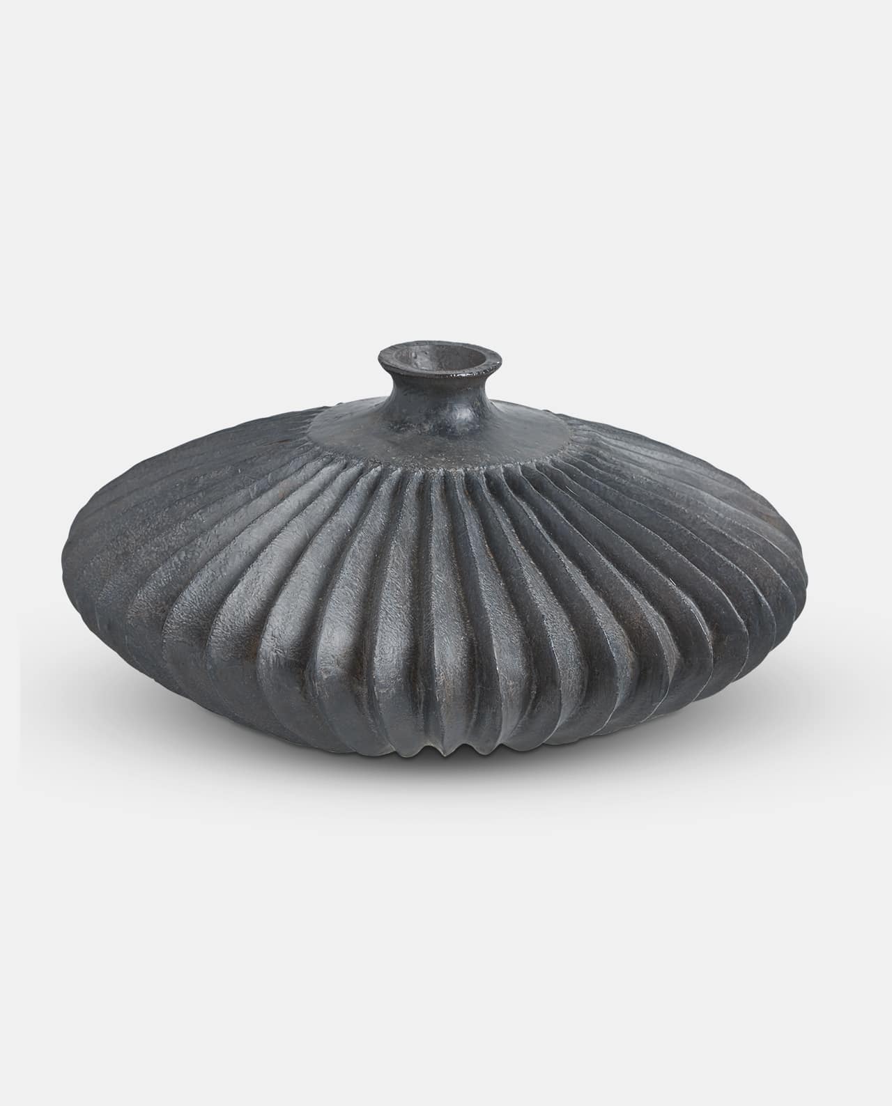 Black Round Ribbed bowl