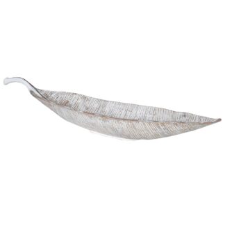Antique White Leaf Plate,