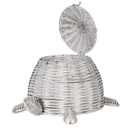 antique rattan turtle basket